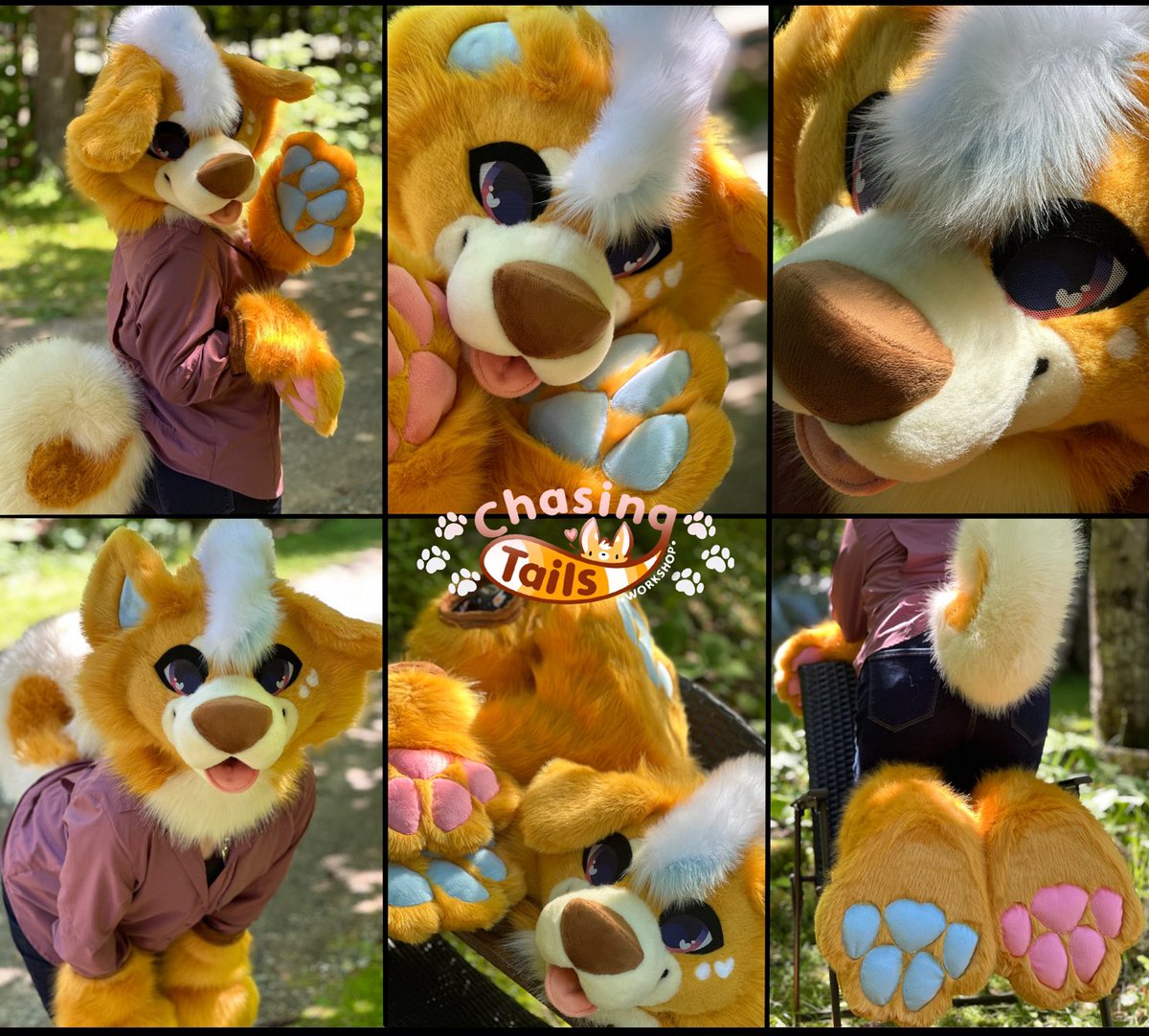 ChasingTailsWS's tweet image. Got super down and haven’t been updating as much, just working and trying to feel better 🥺 Last comms we finished up a few months ago! 💕 Thanks so much for letting us make your pubbies! 😭