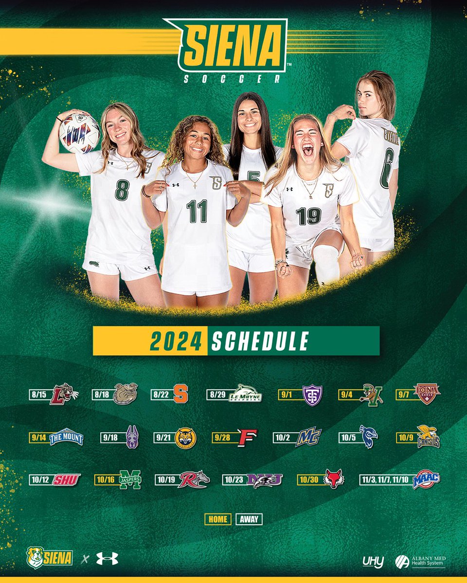 ⚽️🗓️ SCHEDULE DROP ⤵️

Just 3⃣0⃣ days until we officially kick things off!

📰 t.ly/VtPjJ

#MarchOn x #SienaSaints x #MAACSoccer x #NCAASoccer