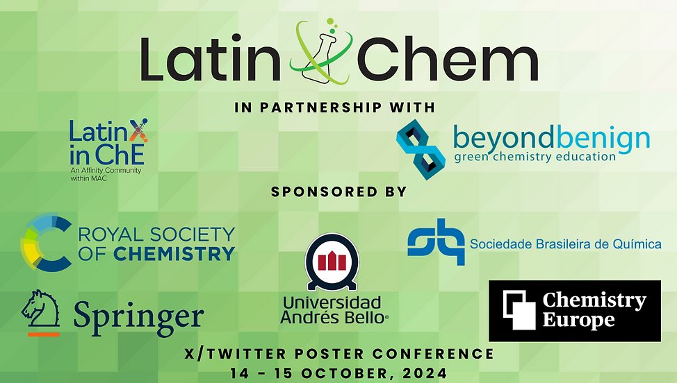 Laura Hinojosa Reyes (@laurahinojosar2) on Twitter photo Participa en el congreso virtual ##LatinXChem24 el 14 y 15 de oct. Comparte tu trabajo de investigaciĂłn en la categorĂa #LatinXChemAna informesđlatinxchem.org. <a href="/LauraHinojosaR2/">Laura Hinojosa Reyes</a> @UANL <a href="/MarioAvila811/">Mario Avila-Rodriguez</a> <a href="/UdeGuanajuato/">Universidad de Guanajuato</a> <a href="/Avilagutier88/">Mario A. Ăvila Gtz. Ph.D.</a> <a href="/unimessina/">UniversitĂ degli Studi di Messina</a> en latinxchem.org Participa en el congreso virtual ##LatinXChem24 el 14 y 15 de oct. Comparte tu trabajo de investigaciĂłn en la categorĂa #LatinXChemAna informesđlatinxchem.org. <a href="/LauraHinojosaR2/">Laura Hinojosa Reyes</a> @UANL <a href="/MarioAvila811/">Mario Avila-Rodriguez</a> <a href="/UdeGuanajuato/">Universidad de Guanajuato</a> <a href="/Avilagutier88/">Mario A. Ăvila Gtz. Ph.D.</a> <a href="/unimessina/">UniversitĂ degli Studi di Messina</a> en latinxchem.org