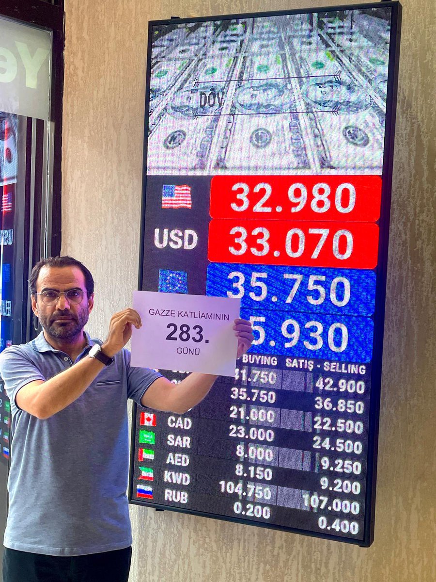 Arkadaki sanal sayıların bizi teslim almasına izin vermeyelim. Gazze’de 283 gündür katliam devam ediyor. Tek gerçek bu. Unutmayalım, unutturmayalım.

#unutmamaklazım 
<a href="/saadettinacar/">Saadettin Acar</a>