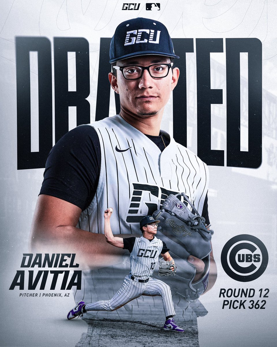 𝗗𝗔𝗡𝗡𝗬 𝗧𝗢 𝗧𝗛𝗘 <a href="/Cubs/">Chicago Cubs</a>! 🐻

The former WAC Pitcher of the Year goes in the 12th round to Chicago. #LopesInThePros