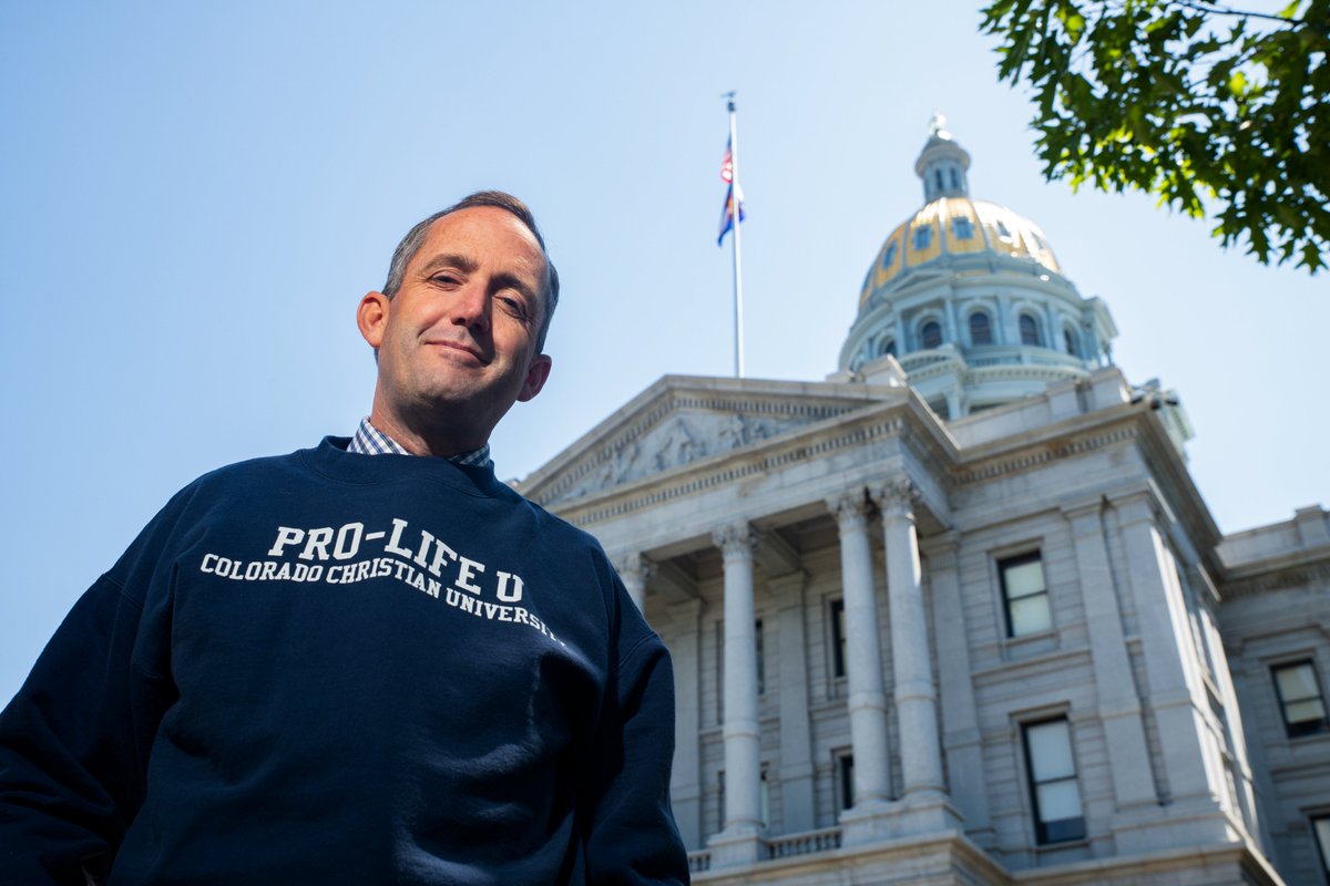 Colorado officials kicked Jeff Hunt out of the Senate gallery for wearing a sweatshirt that read “Pro-Life U.”

Now, FIRE demands the sergeants-at-arms allow Coloradans to silently express their opinions by wearing pins or clothing in the Capitol’s legislative galleries — or face