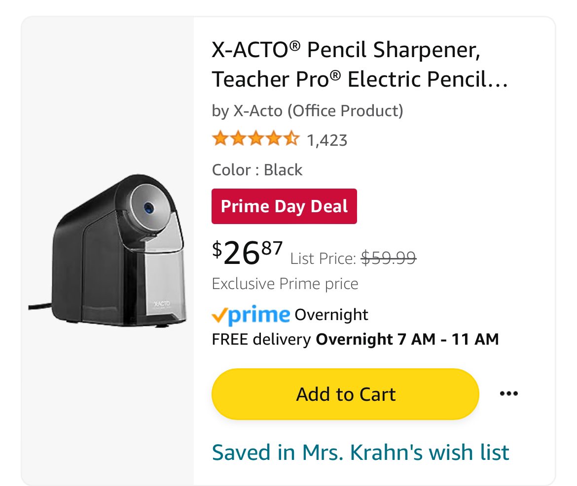 #PrimeDayDeals #PrimeDay I’m a Middle School teacher from Wisconsin and here’s some deals I’m looking for some help with🩷 amazon.com/hz/wishlist/ls…
