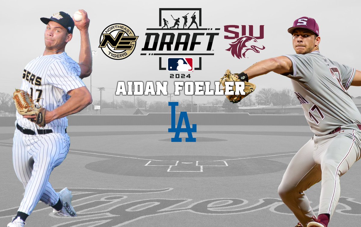 Northeast Tigers (@nemcctigers) on Twitter photo BSB | <a href="/NEMCCBASEBALL/">Northeast Baseball</a> alumnus Aidan Foeller was selected with the 25th pick of the <a href="/MLBDraft/">MLB Draft</a>’s 11th round (340th overall) by the <a href="/Dodgers/">Los Angeles Dodgers</a>.
Foeller, who made 2️⃣3️⃣ pitching appearances over 3️⃣ seasons at #NEMCC, just completed his junior season with <a href="/SIU_Baseball/">Saluki Baseball</a>!
🐯 #TigerTown BSB | <a href="/NEMCCBASEBALL/">Northeast Baseball</a> alumnus Aidan Foeller was selected with the 25th pick of the <a href="/MLBDraft/">MLB Draft</a>’s 11th round (340th overall) by the <a href="/Dodgers/">Los Angeles Dodgers</a>.
Foeller, who made 2️⃣3️⃣ pitching appearances over 3️⃣ seasons at #NEMCC, just completed his junior season with <a href="/SIU_Baseball/">Saluki Baseball</a>!
🐯 #TigerTown