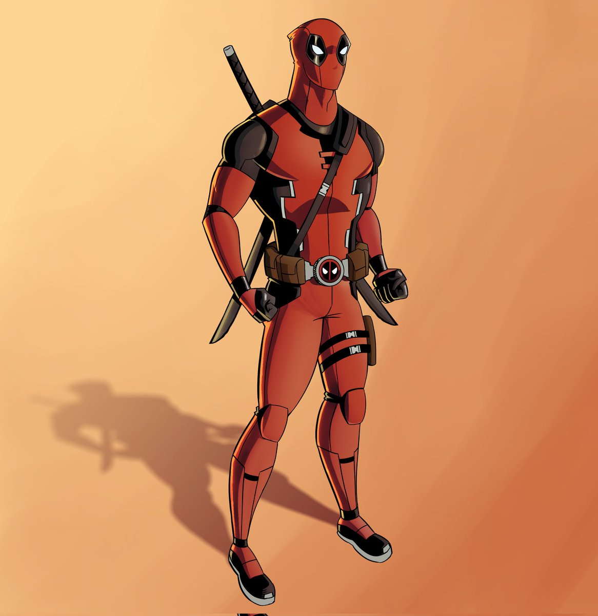 Here's another Deadpool. 
#DeadpoolAndWolverine #deadpool #art #fanart #ComicArt #Marvel #MarvelStudios #ArtistsOfTwitter #RyanReynolds #MCU #marvelcomics #artist #drawing