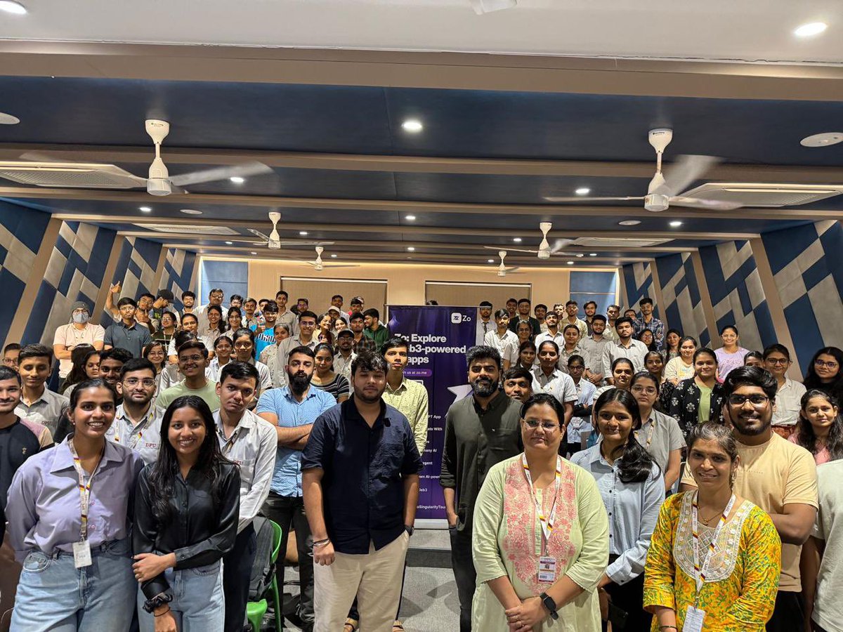 idbasseyz's tweet photo. Hosted the second banger session of the #ZoConvergenceTour at DYPIT Pune!

Spreading Zo Zo vibes everywhere 
What’s next?

#ZoCommunity #AI #JoinZo https://t.co/bIX4H7t4Jk