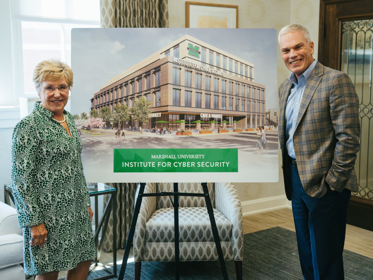 ARCgov's tweet photo. FedCo on the road! 🚗 @GayleManchin's in the Mountain State this week. First, a visit w/@MarshalluPres to learn more about ARISE grantee @marshallu's cybersecurity training center project. They're working to bring new opportunities to 5 Appalachian states! https://t.co/nf90c7RA2k https://t.co/pqRtBhgQQR