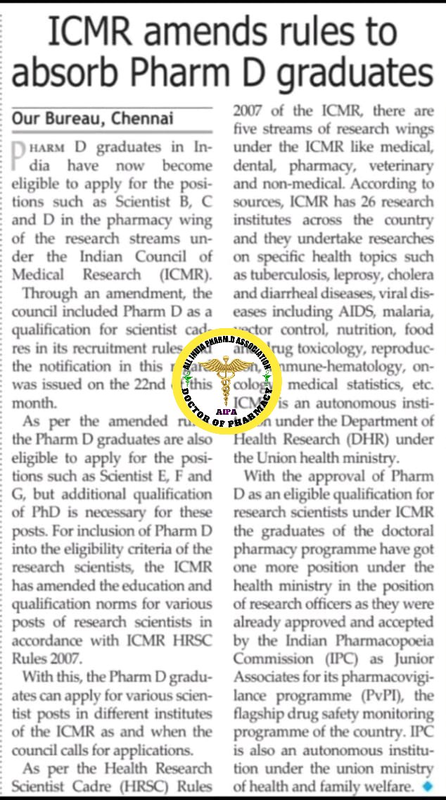Salary of ICMR Scientist For Pharm.D
Desgination, pay level ,Grade Pay, Basic pay.
1 Scientist B-10, 5400, 57800
2 Scientist C-11, 6600, 74000
3 Scientist D-12,7600, 81200
Pharm.D with PhD
4 Scientist E- 13,8700,126800
5 Scientist F- 13A, 8900,161300
6 Scientist G-14,1000 ,182700