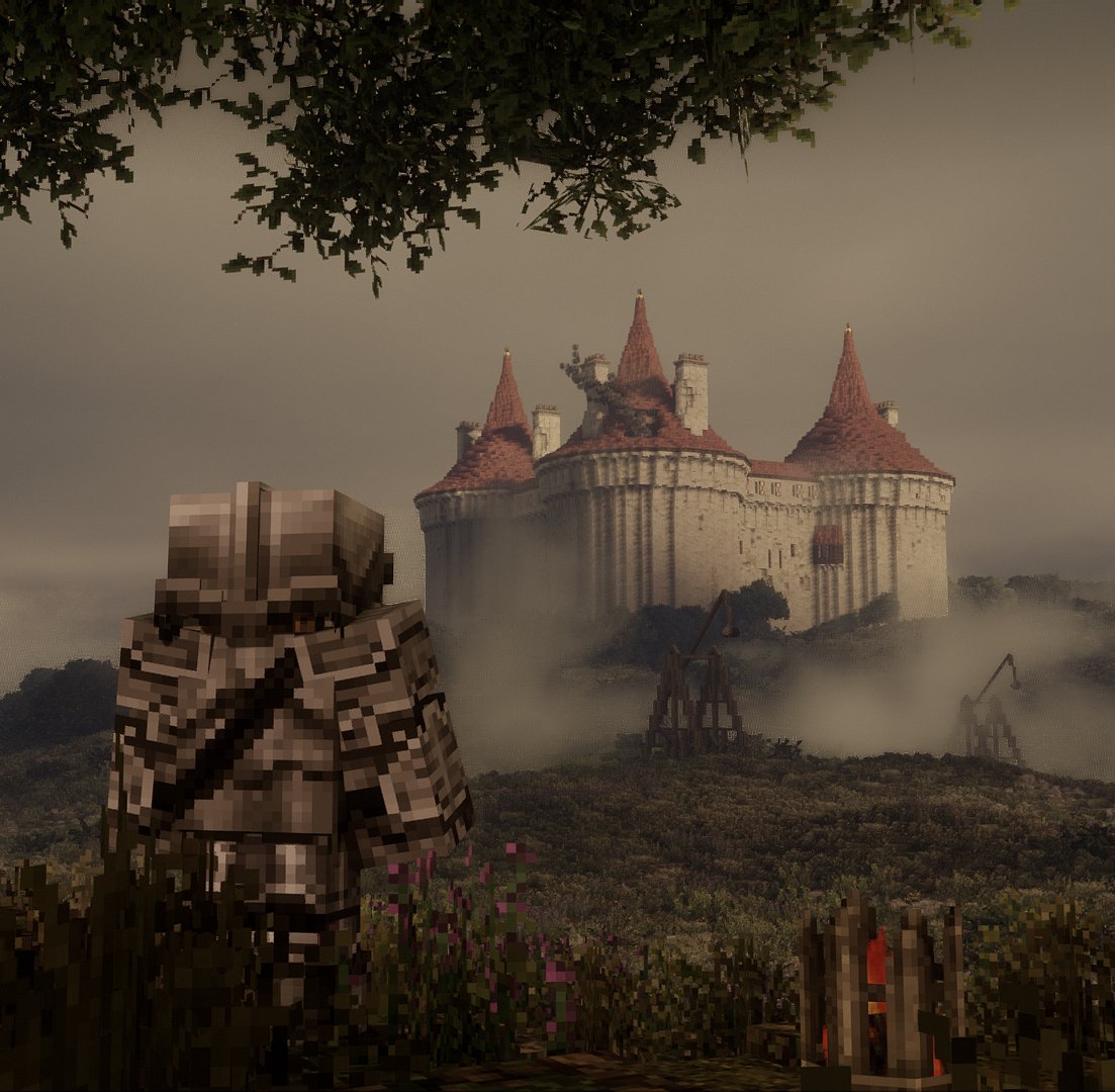 The siege of Chateau Renard - Build in Minecraft