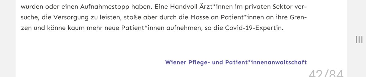 Den Teil im Screenshot kann ich absolut bestätigen.

Das Ausmaß der täglichen Anfragen in meiner Ordi von Menschen, die mit ME/CFS keine Anlaufstelle finden, ist für unser Medizinsystem blamabel.

Hoffentlich kommen die Länder (hier: Wien) endlich ihrer Verantwortung nach.