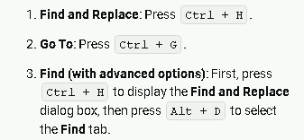 raddevus's tweet image. CTRL-H?  What is that?  
Almost every other windows word processor &amp;amp;/or text editor uses CTRL-F (and Word used it too, in the past) but now it's CTRL-H!?!  
#fail #changeNotAlwaysGood  
Oh, well, they'll probably change it back in 5 years.  
Cuz, what else do UI/UX people have?🤓