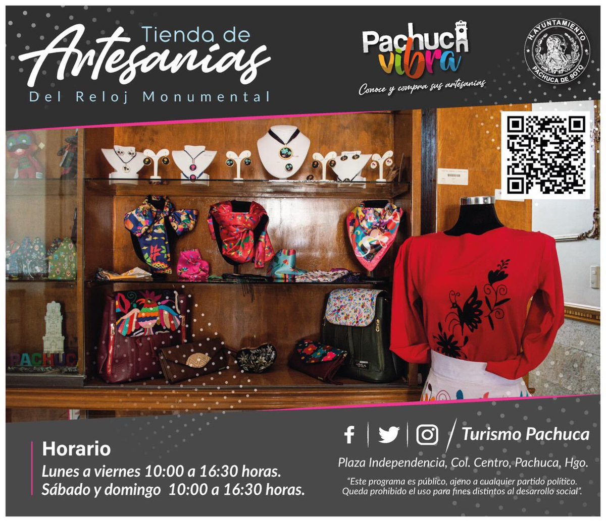 ¿No sabes que regalar?
Ven a la tienda artesanal 🧤👛 del #RelojMunumental.
Encontrarás una variedad de productos hechos por manos artesanas  
De sus manos 🤲🏻 directo a tus manos 🤲🏻.
#RelojMonumental
#Geositio
#PachucaVibra

<a href="/sergiobanosr/">Sergio Baños Rubio</a> //<a href="/RicardoRiveraB3/">Ricardo Rivera Barquín</a>