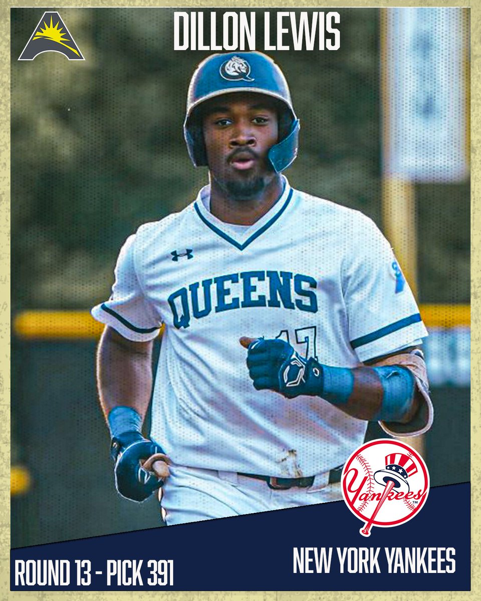 ⚾️𝐃𝐑𝐀𝐅𝐓𝐄𝐃⚾️

Congratulations to <a href="/Queens_Baseball/">Queens (N.C.) Baseball</a>'s Dillon Lewis on being selected by the <a href="/Yankees/">New York Yankees</a> in the 2024 <a href="/MLBDraft/">MLB Draft</a>! 💯  

#ASUNBuilt | #GoRoyals | #ASUNBSB