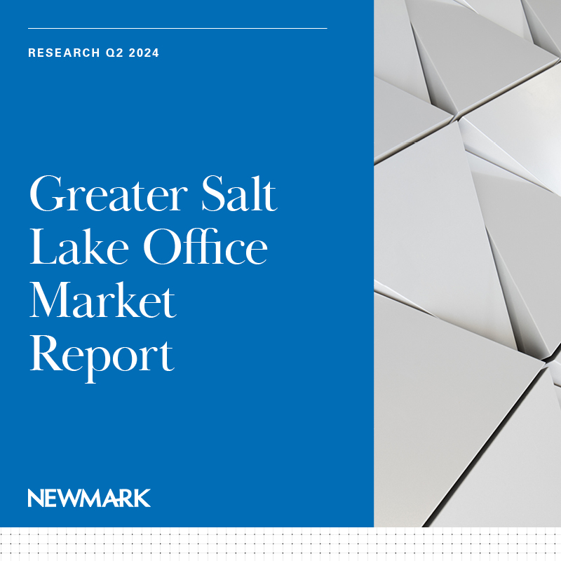 NewmarkACRES's tweet photo. Newmark is pleased to present the Q2 2024 Greater Salt Lake Office Market Report. In this quarter’s report, new direct leases dominated the Northern Wasatch Front.

Click here to view the full report: https://t.co/5yIRQxcRcm https://t.co/wdBDUDzgjE