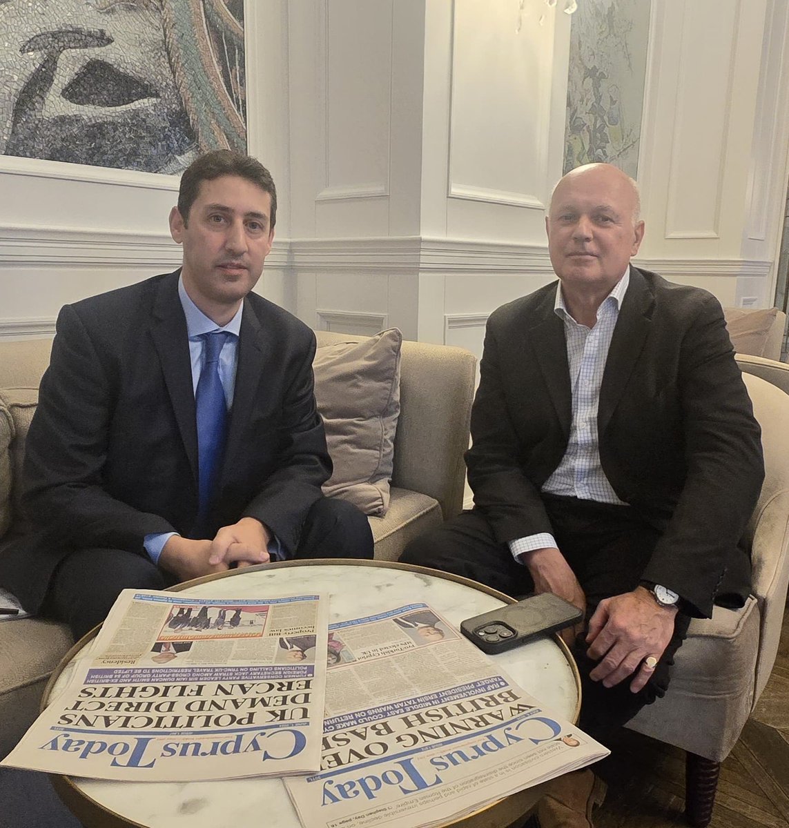 eltanh's tweet image. A pleasure to meet with Sir Iain Duncan Smith, who was in North Cyprus recently as part of his ongoing campaign to support direct flights between the United Kingdom and North Cyprus. @MPIainDS
