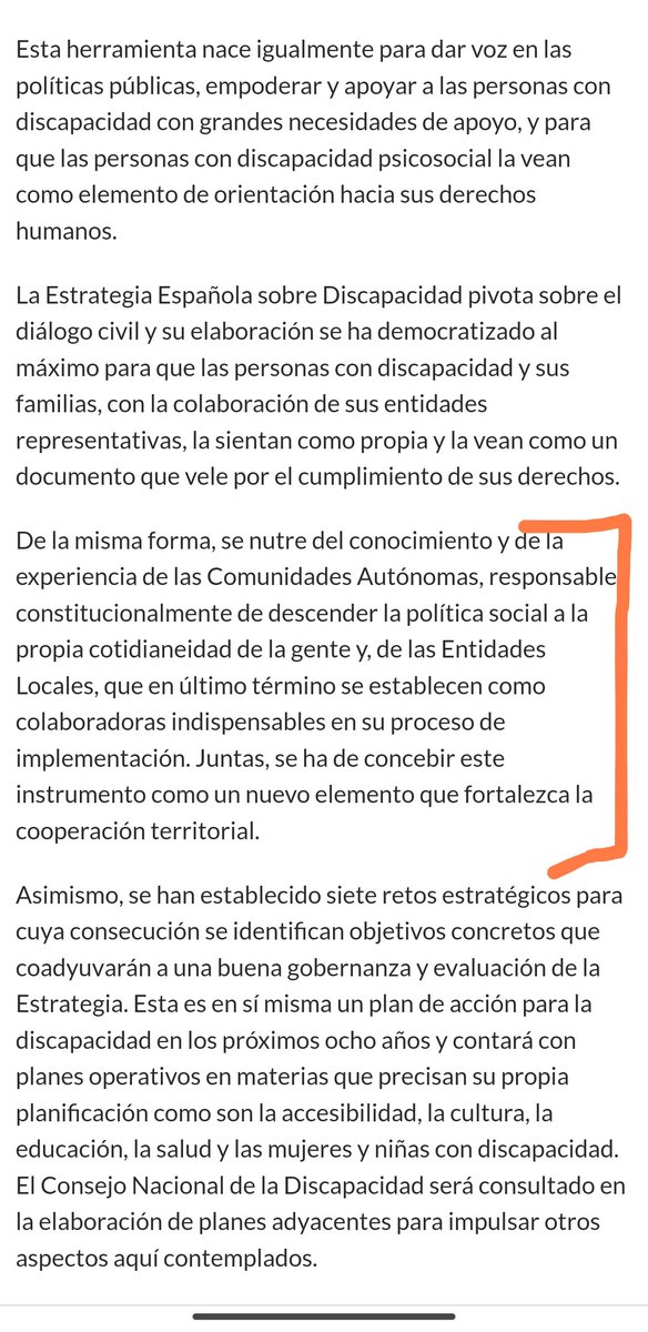 Tobalilla's tweet image. Según la #EstrategiaEspañolaSobreDiscapacidad2022_2030 que se aprobó por Acuerdo de Consejo de Ministros de fecha 3 de mayo de 2022. ⬇️
mdsocialesa2030.gob.es/derechos-socia…