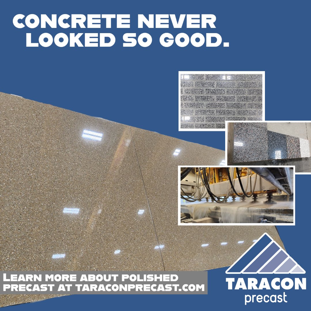 TaraconPrecast's tweet photo. Taracon Precast is setting new standards in the industry with our polished precast wall panels. Our advanced technology ensures flawless finishes, enhancing the aesthetic &amp; quality of your projects. Visit https://t.co/8PHpeN24t8. #PolishedPrecast #Architecture https://t.co/Uv1Zw52Mo7