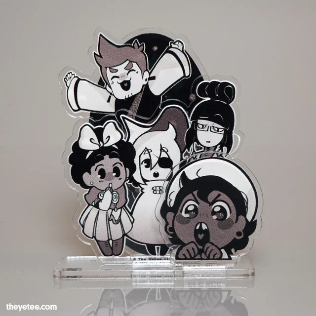 How do they strike that perfect pose every time?  Get the new Group Shot acrylic standee from our official  collection over at The Yetee! Art by  :   theyetee.com/instarsandtime