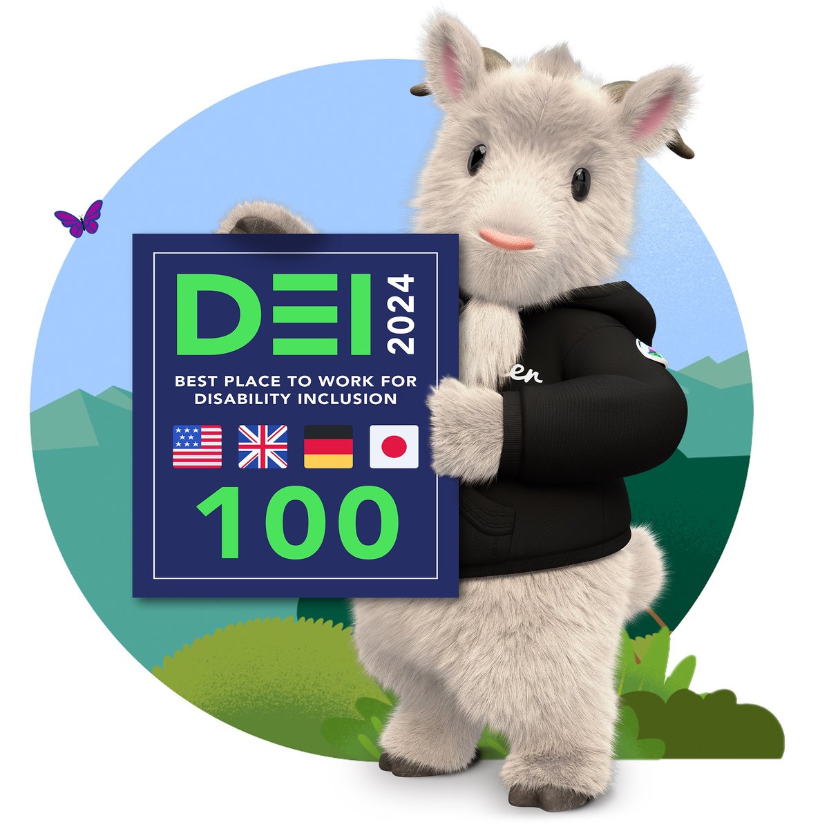 Big news! 🗞️ Today, Disability:IN recognizes Salesforce as a “Best Place to Work for Disability Inclusion,” for our accessibility efforts in in the US, UK, Japan, and Germany. 🇺🇸 🇬🇧 🇯🇵 🇩🇪 Learn more: sforce.co/4bKXTIc