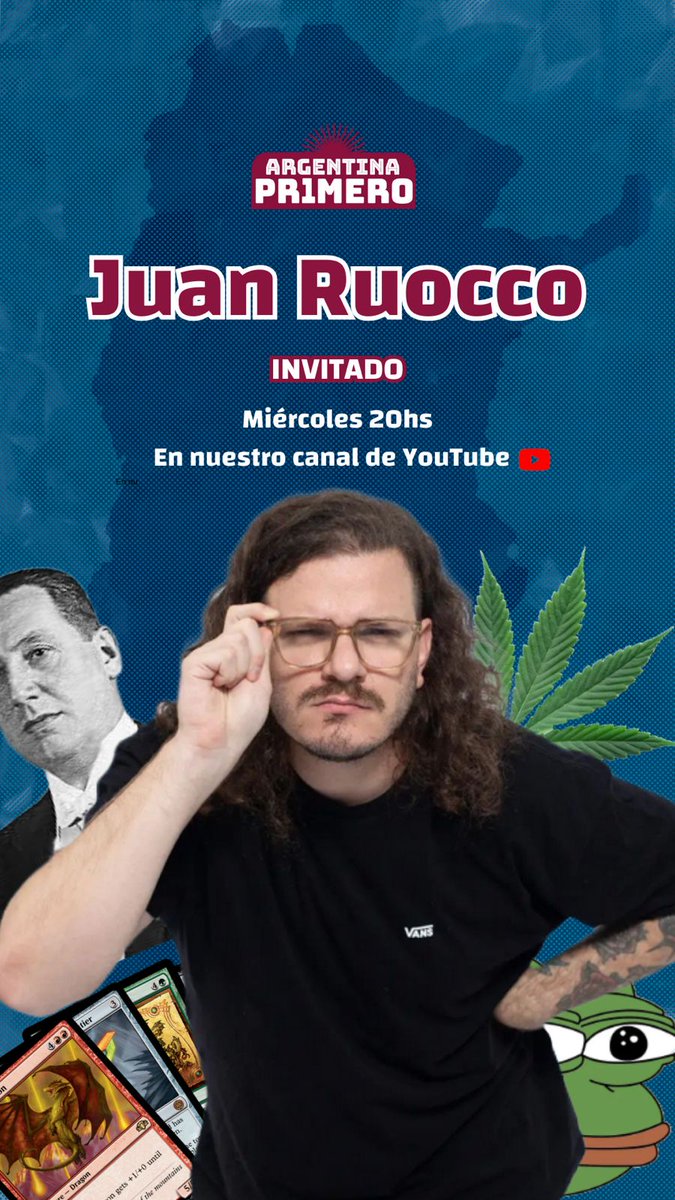 ¡Mañana 20hs! - Argentina primero🌞1️⃣

Viene <a href="/realjuanruocco/">𝖚𝖈𝖎𝖝𝖌𝖊 🧙‍♂️🔮</a> a hablar de memes, realidad política y más.

En nuestro canal de YouTube: youtube.com/@estratosferaok