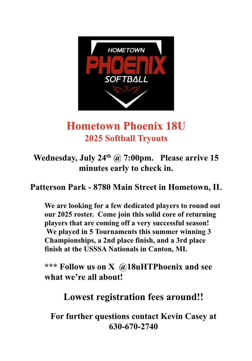 Looking for a few players to round out our team. Reach out with any questions.