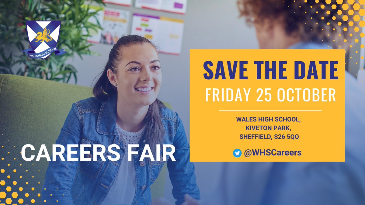 📣 Save the date 📣 

Wales High School Careers Fair 25th October 9:00am - 3:00pm!

Employers &amp; educational institutions please email careers@waleshigh.com if you would like to hold a stall. 

More details to follow ✉️

<a href="/WalesHigh/">Wales High School</a> <a href="/waleshighnews/">Wales High News</a>