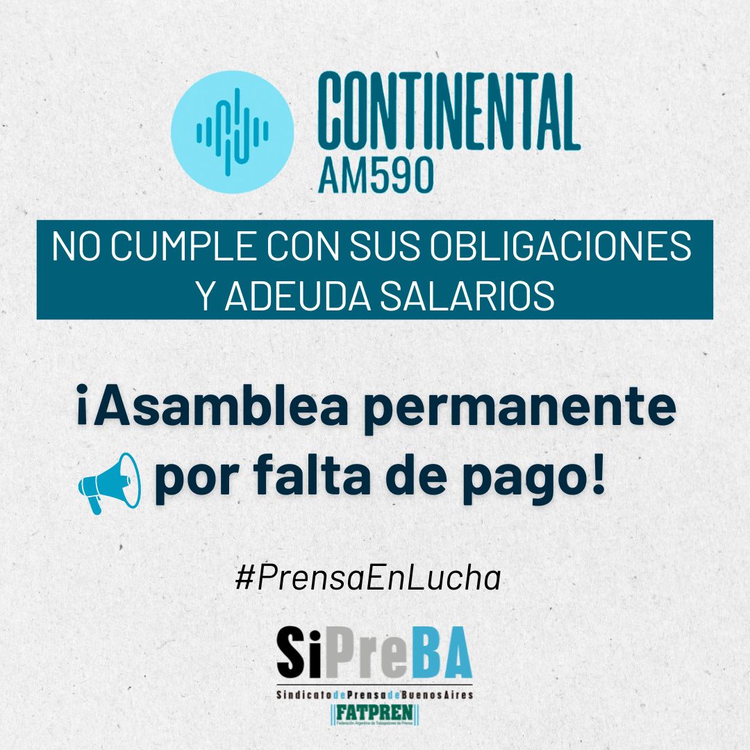 Así estamos desde hace un tiempo en Continental; bajo una realidad insostenible.