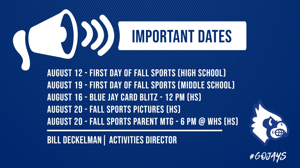 Blue Jay Athletics (@whsbluejays) on Twitter photo 