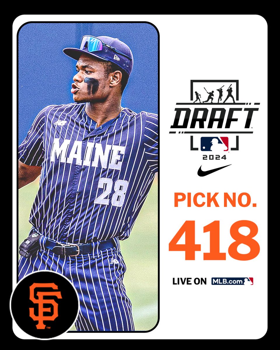MLBDraft's tweet photo. With their 14th-round pick (No. 418 overall), the @SFGiants select @MaineBaseball first baseman Jeremiah Jenkins, No. 199 on the Top 250 Draft Prospects list.

LIVE: https://t.co/9Qb2UBGwKl https://t.co/AzMlUOsjUD