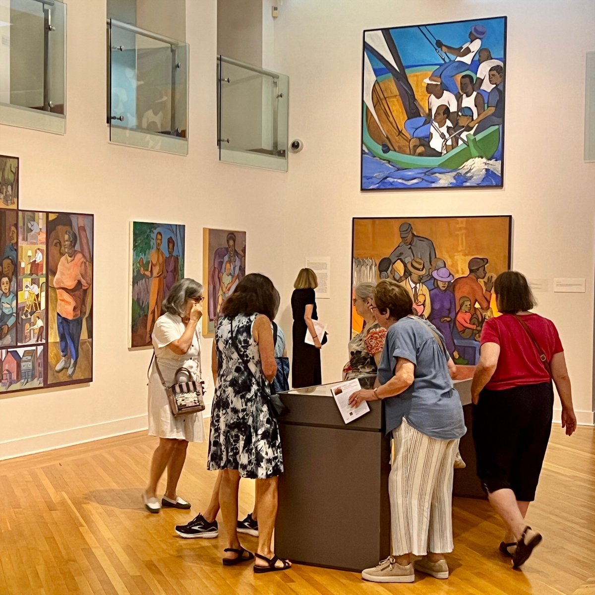 This week, we welcomed a delightful mix of visitors to our current exhibition. Yesterday, our friends from Hillcrest Jewish Center visited us, &amp; today we had the pleasure of welcoming kids from Camp Dyman.
Art truly knows no age! Bridging generations at the Godwin-Ternbach Museum