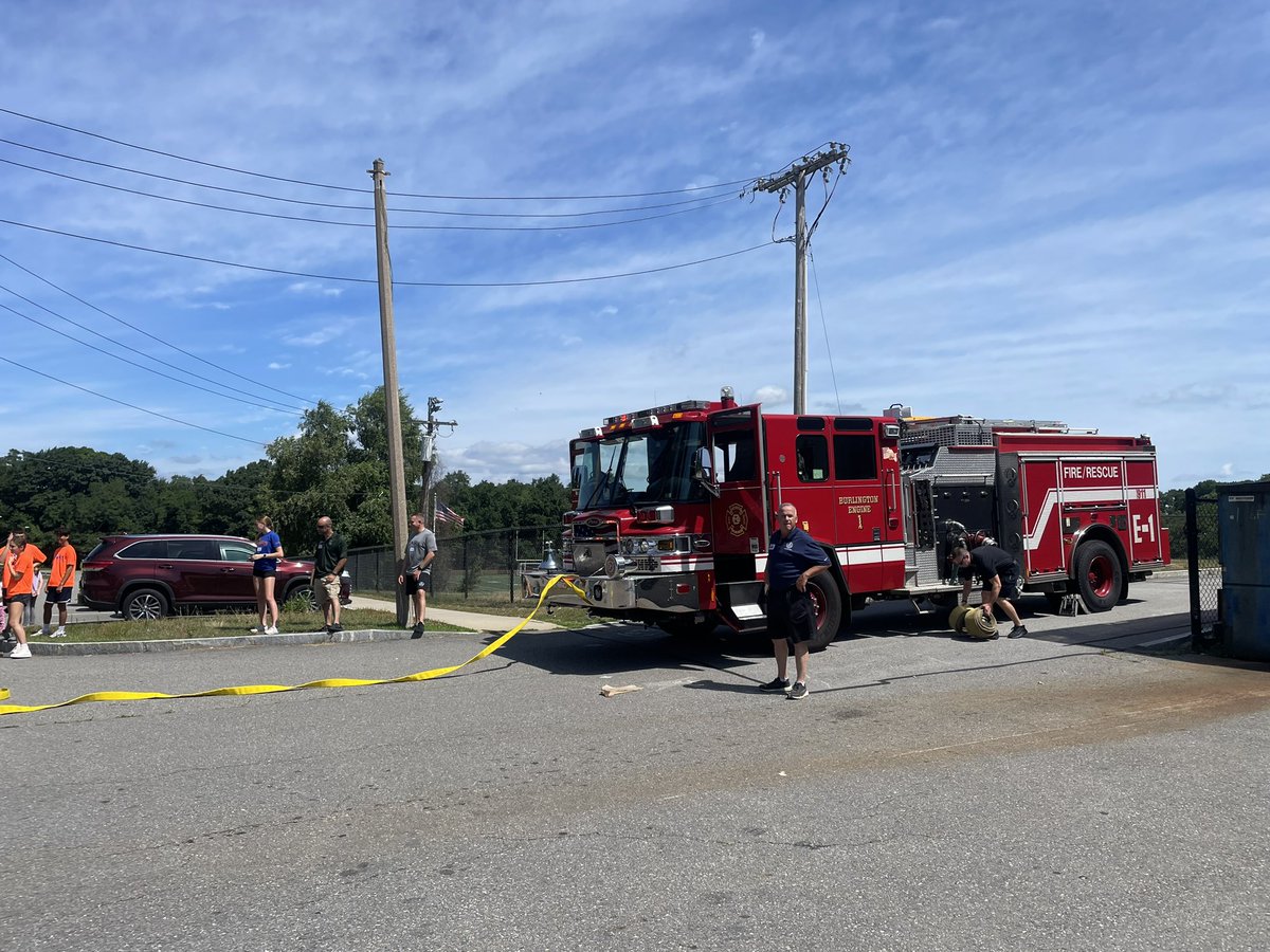 2024 radKIDS <a href="/burlingtonpd/">Burlington Police MA</a> has begun and what a group of students. <a href="/BurlingtonMAFD/">Burlington Fire Dept</a> did not disappoint; letting the students spray the hose was the highlight! Not sure if we are creating future police officers or firefighters? But community helpers they will be!