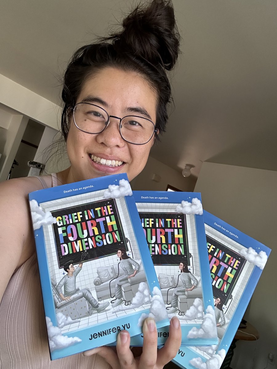 2 yrs later... happy birthday to my third book child, GRIEF IN THE FOURTH DIMENSION. for everyone who misses the afterlife whimsy of THE GOOD PLACE and/or loves complicated-but-beautiful Asian family dynamics a la THE SURPRISING POWER OF A GOOD DUMPLING. #WritingCommmunity #YA