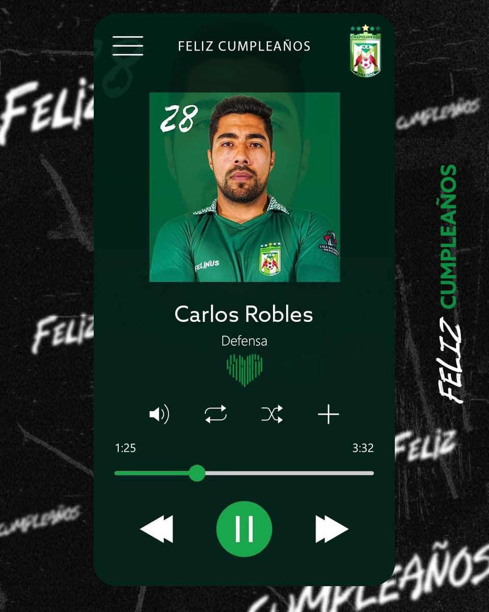 🎂 Feliz cumpleaños a nuestro defensor José Carlos Robles, que el ritmo del fútbol siga brillando en la cancha.
#felizcumple 🎁
#latiendoalritmodelfutbol 💚
