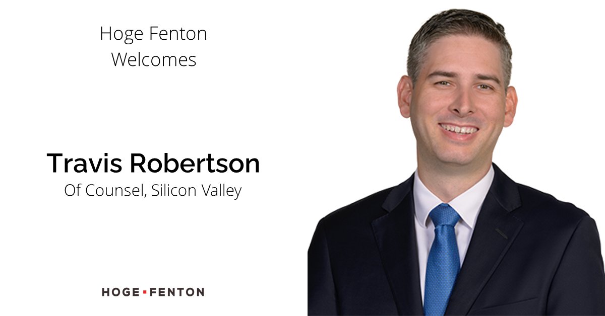 We are pleased to announce that Travis Robertson has joined the firm’s Corporate &amp; Business Law Practice Group as Of Counsel.

Learn more about Travis: lnkd.in/g8Y4HwXk

#hogefenton #welcometotheteam #corporatelaw #startups #technology