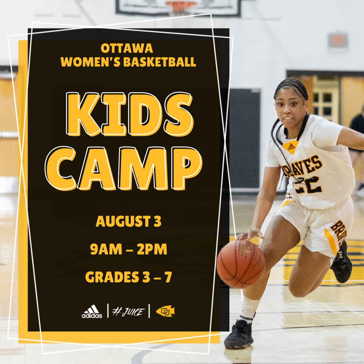 OUBravesWBB's tweet photo. ‼️Register Today‼️

There's still a few spots open for our kids camp on August 3! Visit https://t.co/QEapkNQ3Gp to sign up and for more info🧃 https://t.co/q5baAzhEGj