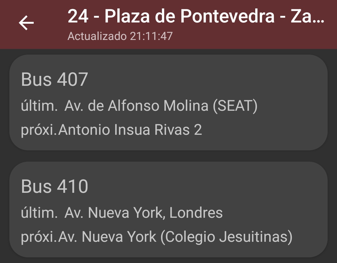 BlogBusurbano's tweet photo. @DSR1984 @TranviasCoruna @EloyTP @silcerino @_Juan53 @bus_ralo @asannei1 @UrbanDriverTC @BusCompostela @ferrol_bus @quincemil15000 Bueno, en este momento el #AlfabusECityL12 ya no está en ruta. Se ha retirado "a descansar".
Parece no haber completado el #Día1 de servicio.
¿Planificado?
¿Batería "insuficiente"?
¿Primeros pasos prudentes...?
#Bus319 #Lín24
#BusEléctricoEnPruebas https://t.co/GO1UnQWAjc