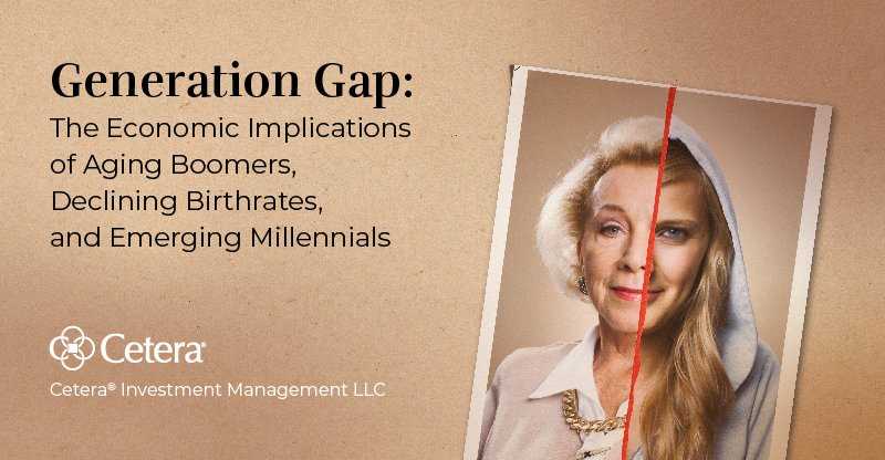 CeteraFinancial's tweet photo. Millennials are approaching peak earning years while Boomers age into retirement and birthrates decline. Find out how shifting demographics are shaping the economy and what that means for investment opportunities in the latest commentary from @CeteraIM. https://t.co/EtRBvqUg32 https://t.co/tE3RpWXHjx