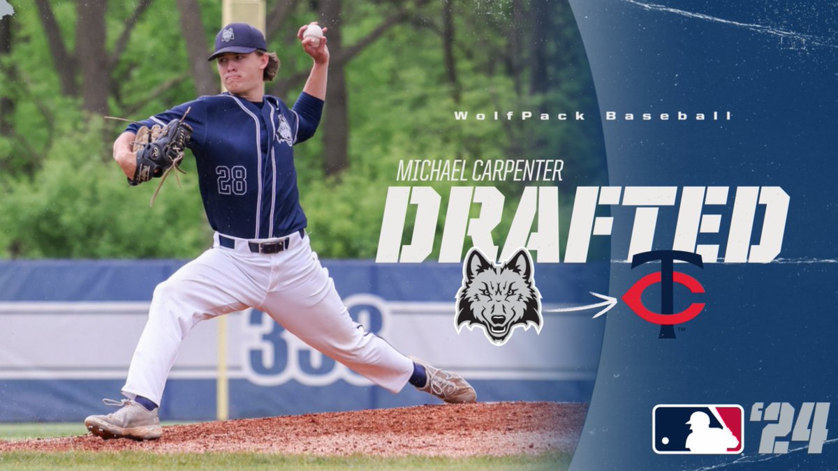 WolfPack Baseball (@mcpackbaseball) on Twitter photo Congratulations to WolfPack ace Michael Carpenter on being drafted in the 11th Round (#338 Overall) by the Minnesota Twins! He's the 28th Madison College player to be drafted and the first since 2019. Congratulations to WolfPack ace Michael Carpenter on being drafted in the 11th Round (#338 Overall) by the Minnesota Twins! He's the 28th Madison College player to be drafted and the first since 2019.