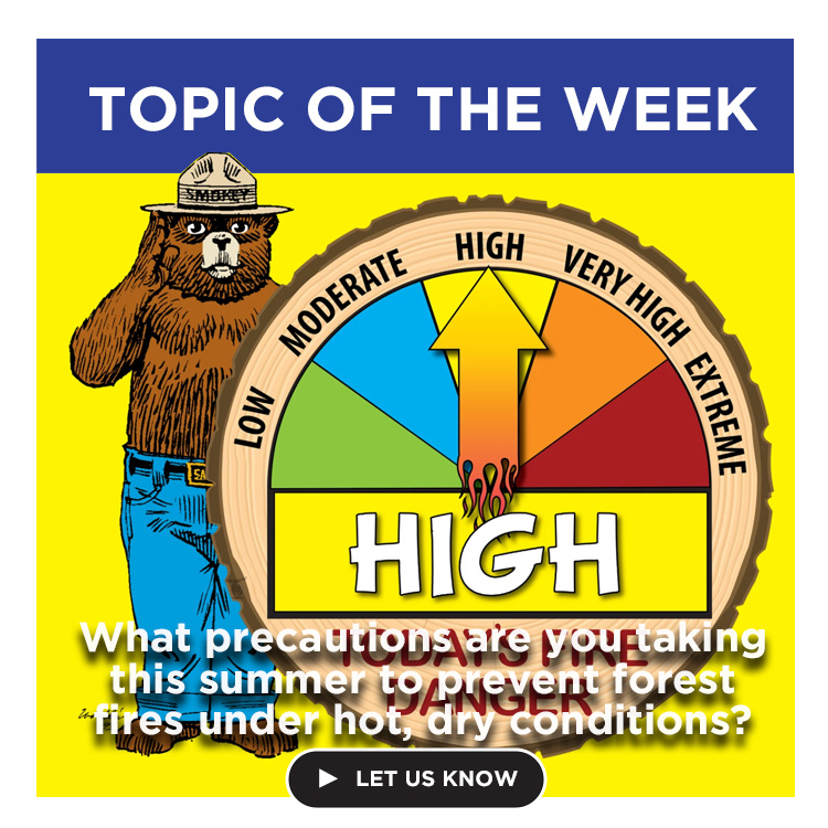 WYPublicRadio's tweet photo. What precautions are you taking this summer to prevent forest fires under hot, dry conditions?

#TopicoftheWeek, #PreventForrestFires, #SmokeytheBear, #GlobalWarming
https://t.co/XqUlVFOn7c https://t.co/pzsOGNXHgr