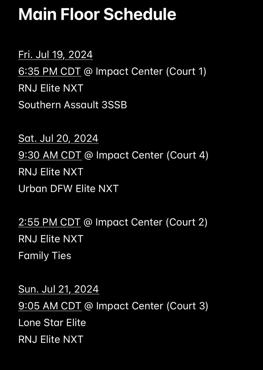 Ashton Parker (@ashtonpark3r) on Twitter photo Extremely hyped to present my talents in front of the many coaches in attendance this weekend <a href="/MainFloorSeries/">Main Floor Basketball Series</a> . Looking forward to the opportunities that will be given this weekend with my squad <a href="/TeamRNJElite/">RNJ Elite</a> !
<a href="/Richland_hoops/">Richland Royals Basketball</a> <a href="/CoachDHenderson/">Danny Henderson</a> Extremely hyped to present my talents in front of the many coaches in attendance this weekend <a href="/MainFloorSeries/">Main Floor Basketball Series</a> . Looking forward to the opportunities that will be given this weekend with my squad <a href="/TeamRNJElite/">RNJ Elite</a> !
<a href="/Richland_hoops/">Richland Royals Basketball</a> <a href="/CoachDHenderson/">Danny Henderson</a>
