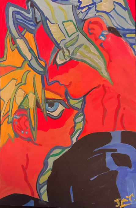 moar ff paintings ive been doing on tha side of work