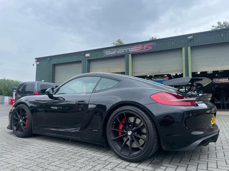 DynotechRS's tweet photo. Using the new DynoDrive Feature from Alientech, on a 2016 Porsche Cayman GT4 ;)
The 3.8L N/A Boxer 6 gained an extra 19BHP custom Stage 2 Dynotech Tune for its aftermarket headers and induction kit, that make the best sounding 6 cyl eng sound even better. https://t.co/kfKYBq500l