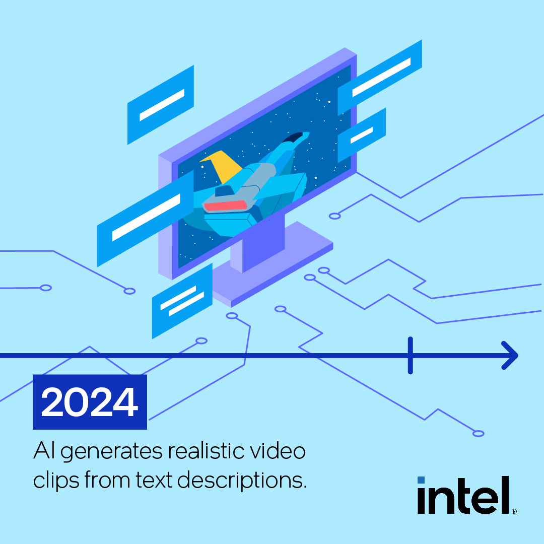 IntelBusiness's tweet photo. From predicting the shape of 3D proteins to the development of the #AIPC, AI's come a long way in the last few years.

But no matter what’s next for AI, we’re committed to making it accessible to everyone. 

#AIAppreciationDay