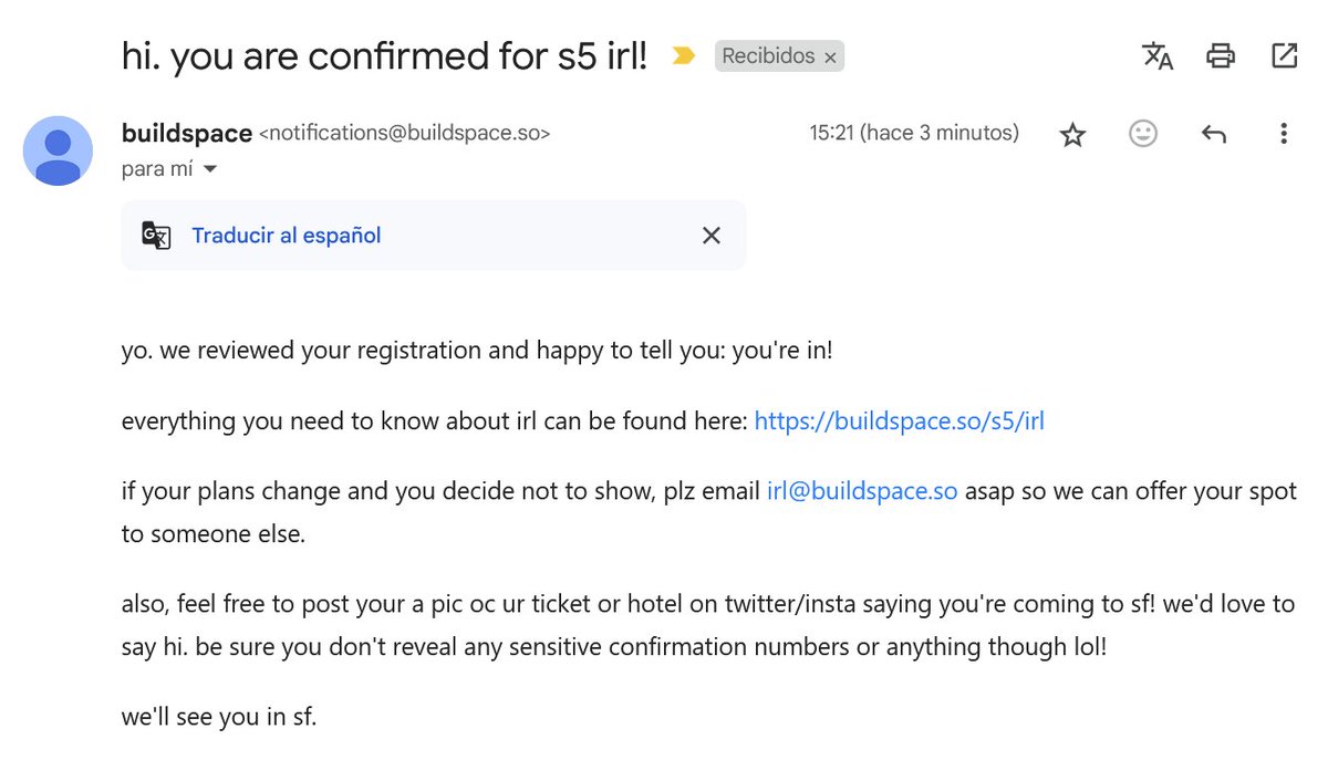 luramed's tweet photo. @luramed is all set!

August 2, 3, &amp; 4.

See you in SF 🥳

cc @_buildspace @lucasca95 @JocR_Gomez https://t.co/6PBj2BOutS