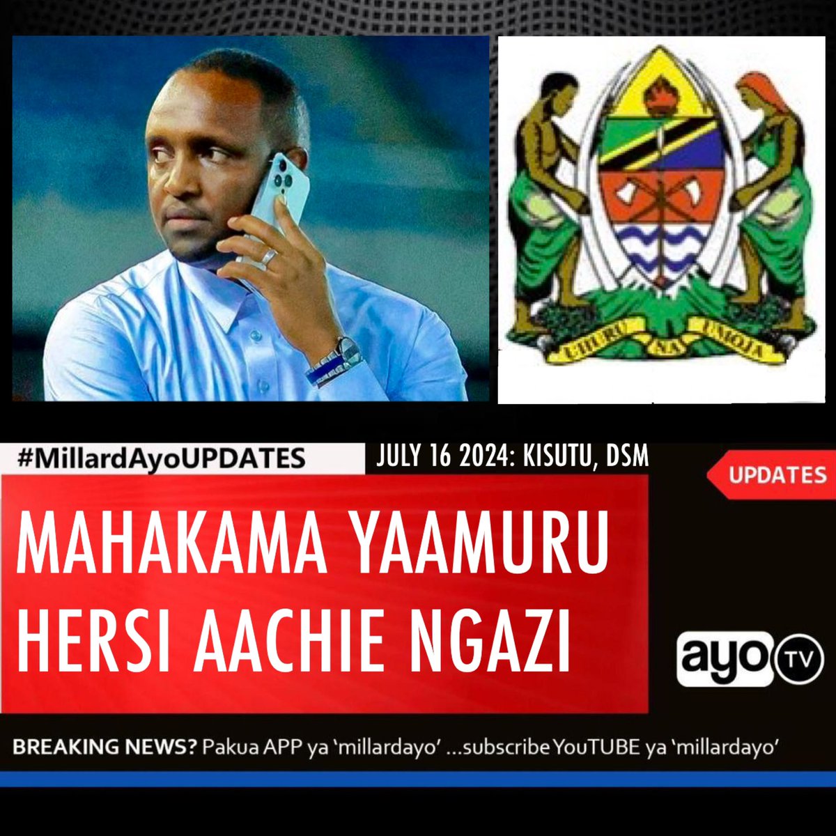 Mahakama ya Hakimu Mkazi Kisutu Jijini Dar es salaam, imeamuru Uongozi wa Club ya Yanga ukiongozwa na Rais wa Yanga Injinia Hersi Saidi na wenzake, kuachia ngazi na kuondoka kwenye Club hiyo kwakuwa Katiba ya Yanga haitambui uwepo wao.

Imedaiwa kuwa uamuzi huu wa Mahakama