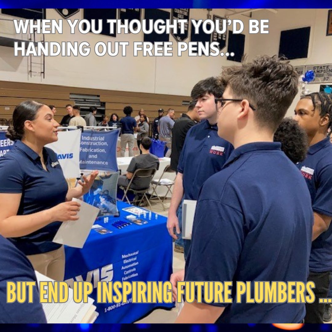 Shout out to our very own 🧰Plumber, Selena, who always makes career fairs engaging and informative!
#mdavisproud #plumbing #construction