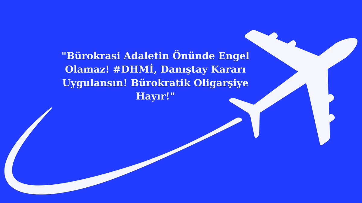 #BürokratikOligarşiyeHAYIR Hukuk devletinde kamu kurumları (DHMİ) hukukun üstünlüğünü kabul etmelidir.,DANISTAY kararı UYGULANSIN, Adalet Yerini Bulsun Türkiye KAZANSIN
<a href="/RTErdogan/">Recep Tayyip Erdoğan</a> 
<a href="/_cevdetyilmaz/">Cevdet Yılmaz</a>
<a href="/Akparti/">AK Parti</a>
<a href="/tcbestepe/">T.C. Cumhurbaşkanlığı</a>
<a href="/eczozgurozel/">Özgür Özel</a>
<a href="/a_uraloglu/">Abdulkadir URALOĞLU</a>
<a href="/memetsimsek/">Mehmet Simsek</a>
@MetinKiratli01