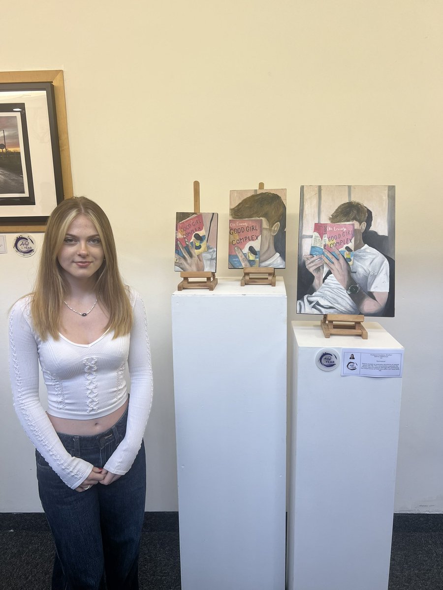 OAS Art Dept 🎨 (@jillmoxon77) on Twitter photo Winner winner!! Outwood Artist of the Year judges choice for Sienna Y11. What an amazing young lady with such a talent. Well deserved ⭐️💜🫶🏻 <a href="/OutwoodShafton/">OA Shafton</a> #artcollegenext <a href="/youngtalent/">Young Talent</a> #onetowatch <a href="/barnsleycollege/">Barnsley College</a> Winner winner!! Outwood Artist of the Year judges choice for Sienna Y11. What an amazing young lady with such a talent. Well deserved ⭐️💜🫶🏻 <a href="/OutwoodShafton/">OA Shafton</a> #artcollegenext <a href="/youngtalent/">Young Talent</a> #onetowatch <a href="/barnsleycollege/">Barnsley College</a>
