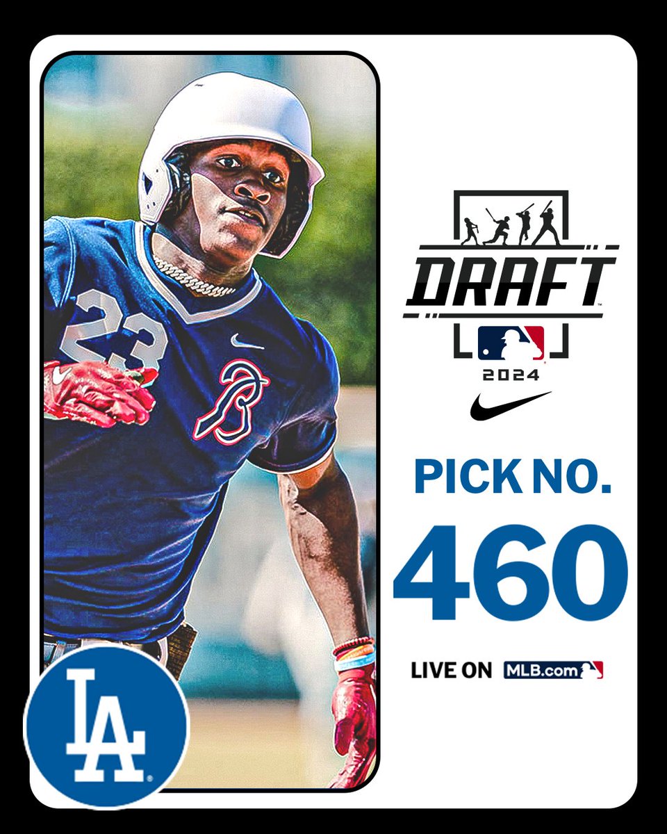 MLBDraft's tweet photo. With their 15th-round pick (No. 460 overall), the @Dodgers select North Gwinnett (GA) shortstop Erik Parker, No. 183 on the Top 250 Draft Prospects list.

LIVE: https://t.co/9Qb2UBFYUN https://t.co/V2GIYLTQPK