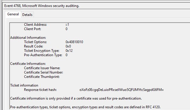 4ndr3w6S's tweet photo. OMFG! Kerberos Request/Response ticket hashes are being included in EIDs 4768/4769 🤩

Thank you x1000000 Paul Michaud (burning_pm) for the screenshots 💜 https://t.co/8E8Stfi2gk